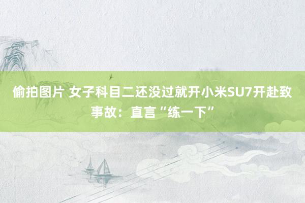 偷拍图片 女子科目二还没过就开小米SU7开赴致事故：直言“练一下”