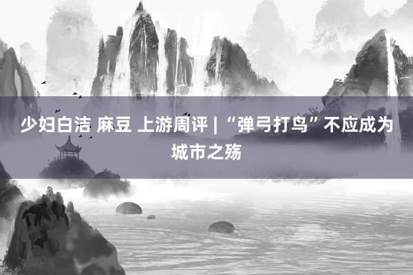 少妇白洁 麻豆 上游周评 | “弹弓打鸟”不应成为城市之殇